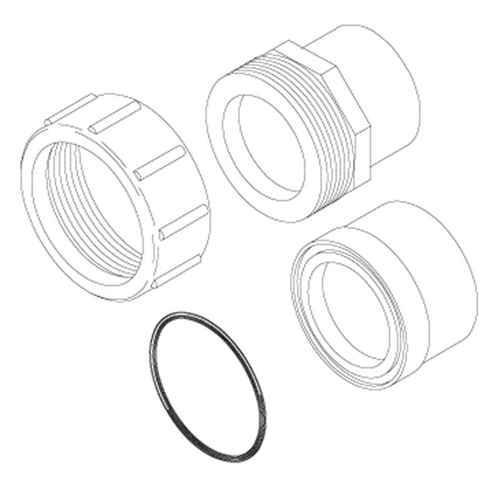 1 1/2" S x 1 1/2" Spigot Union assembly - WaterwayAce Pools Supplies