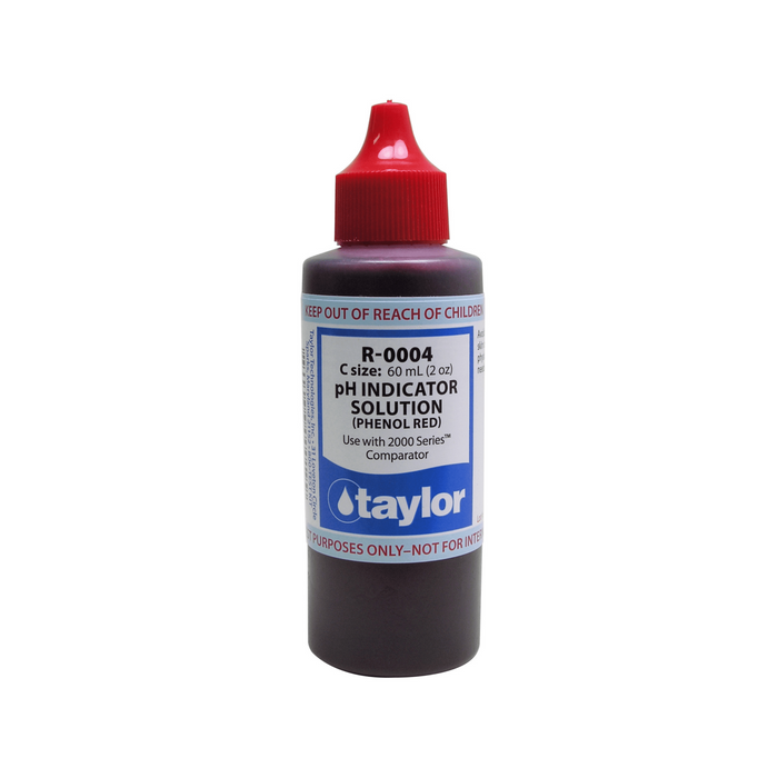 Taylor Phenol Red #4 pH Indicator, 2 oz Bottle - TaylorAce Pools Supplies