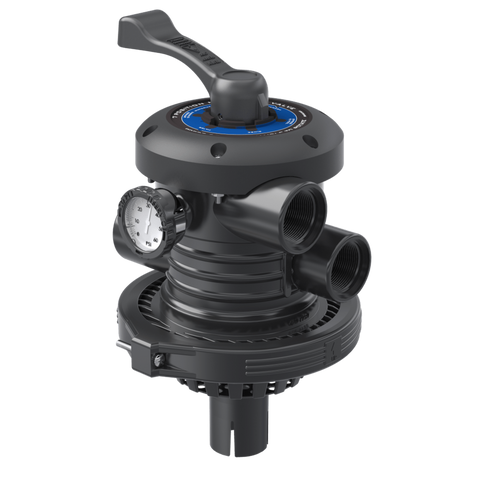 1 1/2" Top - mount 7 - function sand filter valve Praher/Doughboy replacement - WaterwayAce Pools Supplies