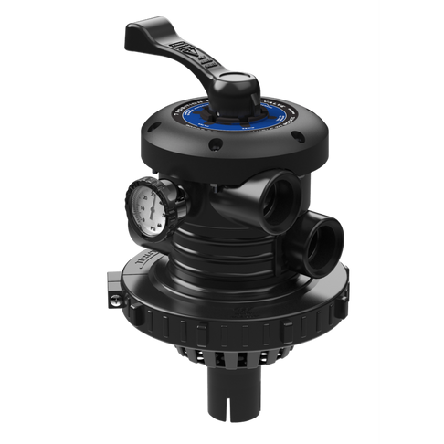 1 1/2" Top - mount 7 - funtion sand filter valve - Split - nut style (2002 to present) - WaterwayAce Pools Supplies