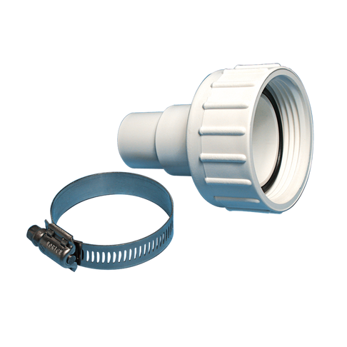 1 1/2" union nut with 1 1/2" / 1 1/4" hose adapter and o - ring - WaterwayAce Pools Supplies
