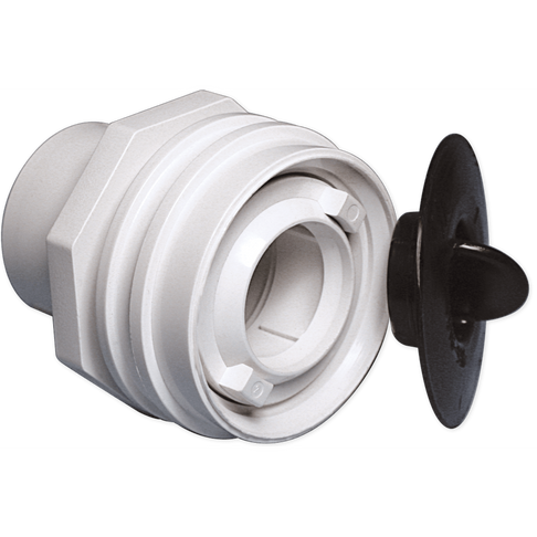 1" Flush mount return fitting with plaster plug - WaterwayAce Pools Supplies