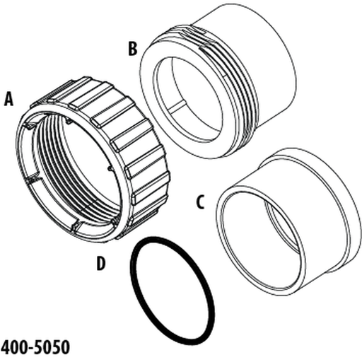2" S x 2" S Union assembly - WaterwayAce Pools Supplies