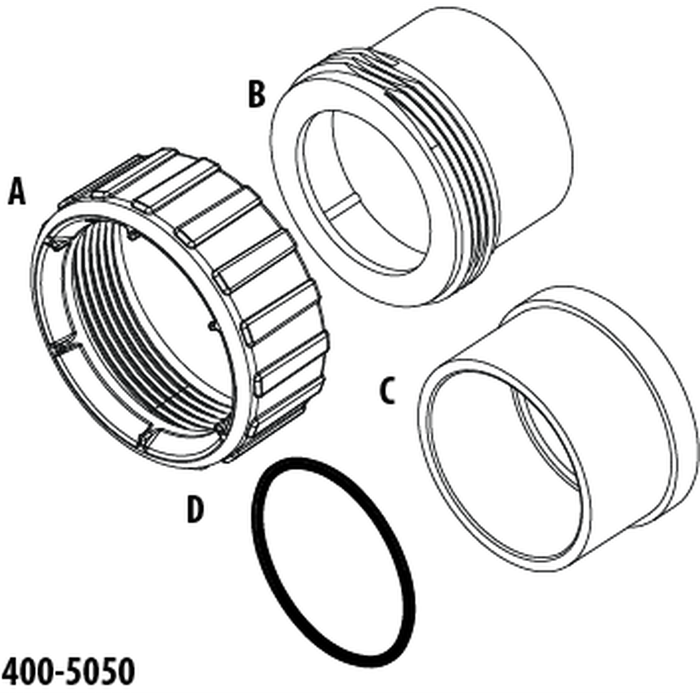 2" S x 2" S Union assembly - WaterwayAce Pools Supplies