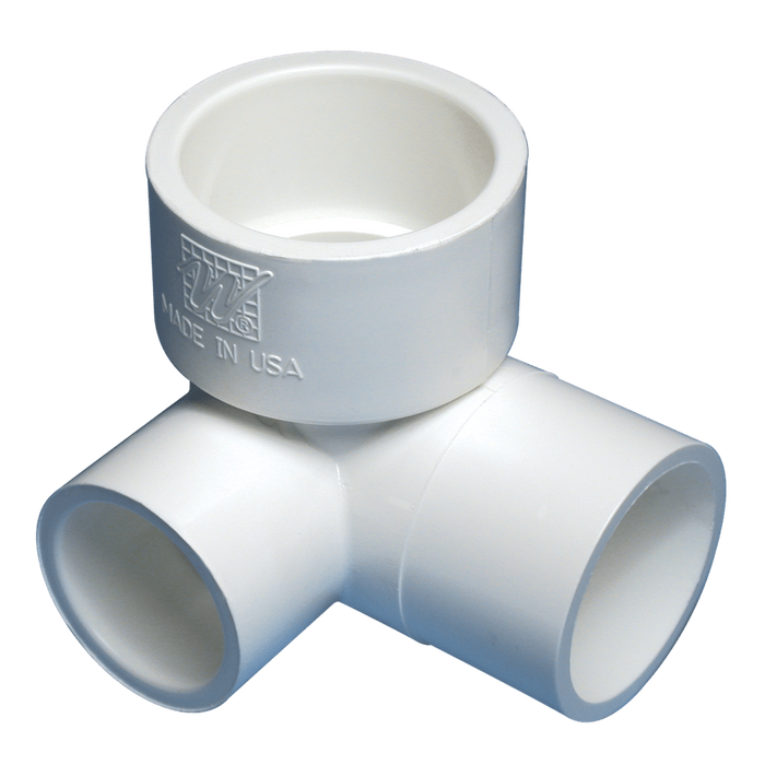 90° ell - 1 1/2" S x 1 1/2" spigot x 1" S side outlet - WaterwayAce Pools Supplies