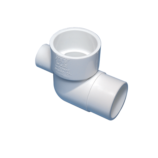 90° street ell - 1 1/2" S x 1 1/2" spigot x 1/2" S outlet - WaterwayAce Pools Supplies