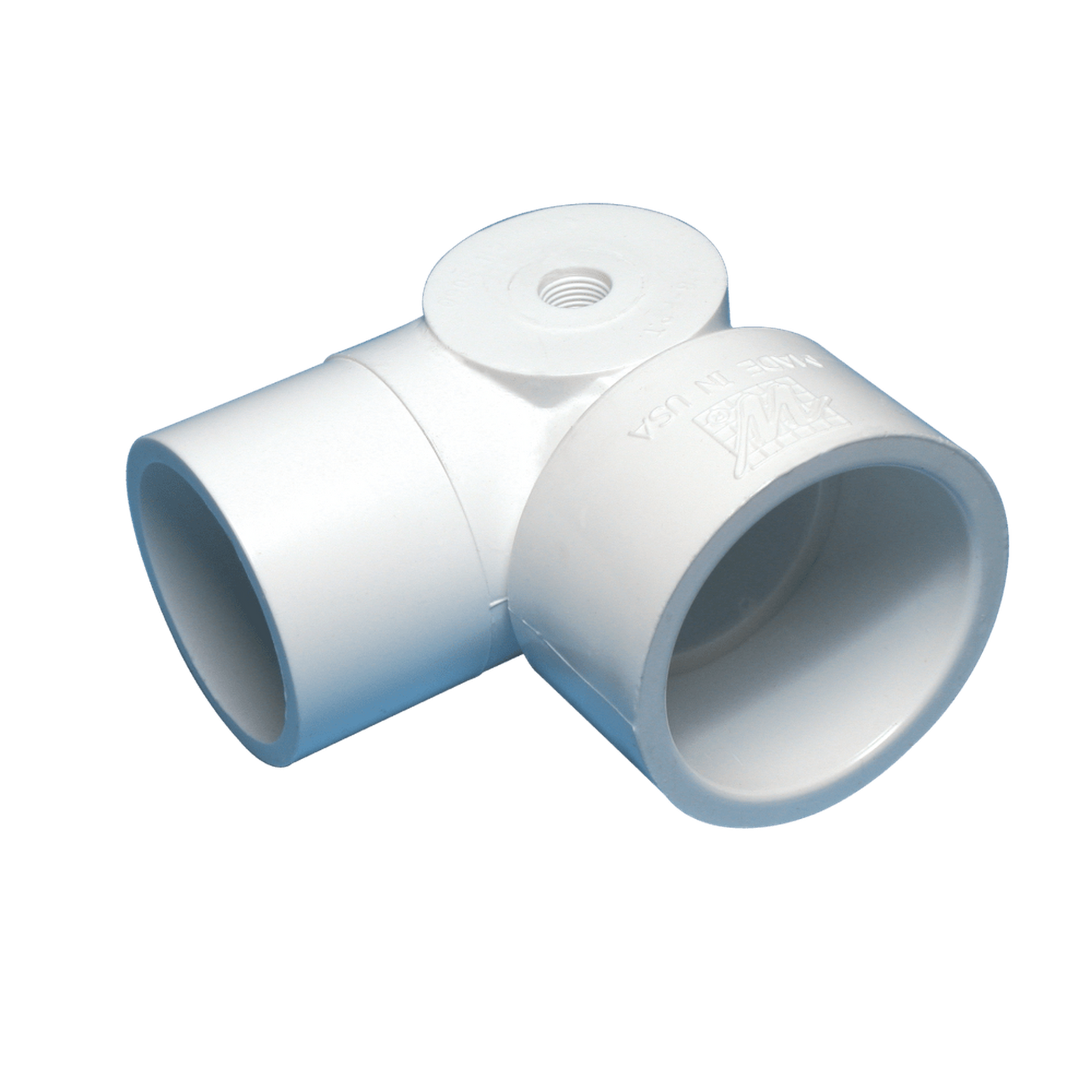90° street ell - 1 1/2" S x 1 1/2" spigot x 1/8" FPT side outlet - WaterwayAce Pools Supplies