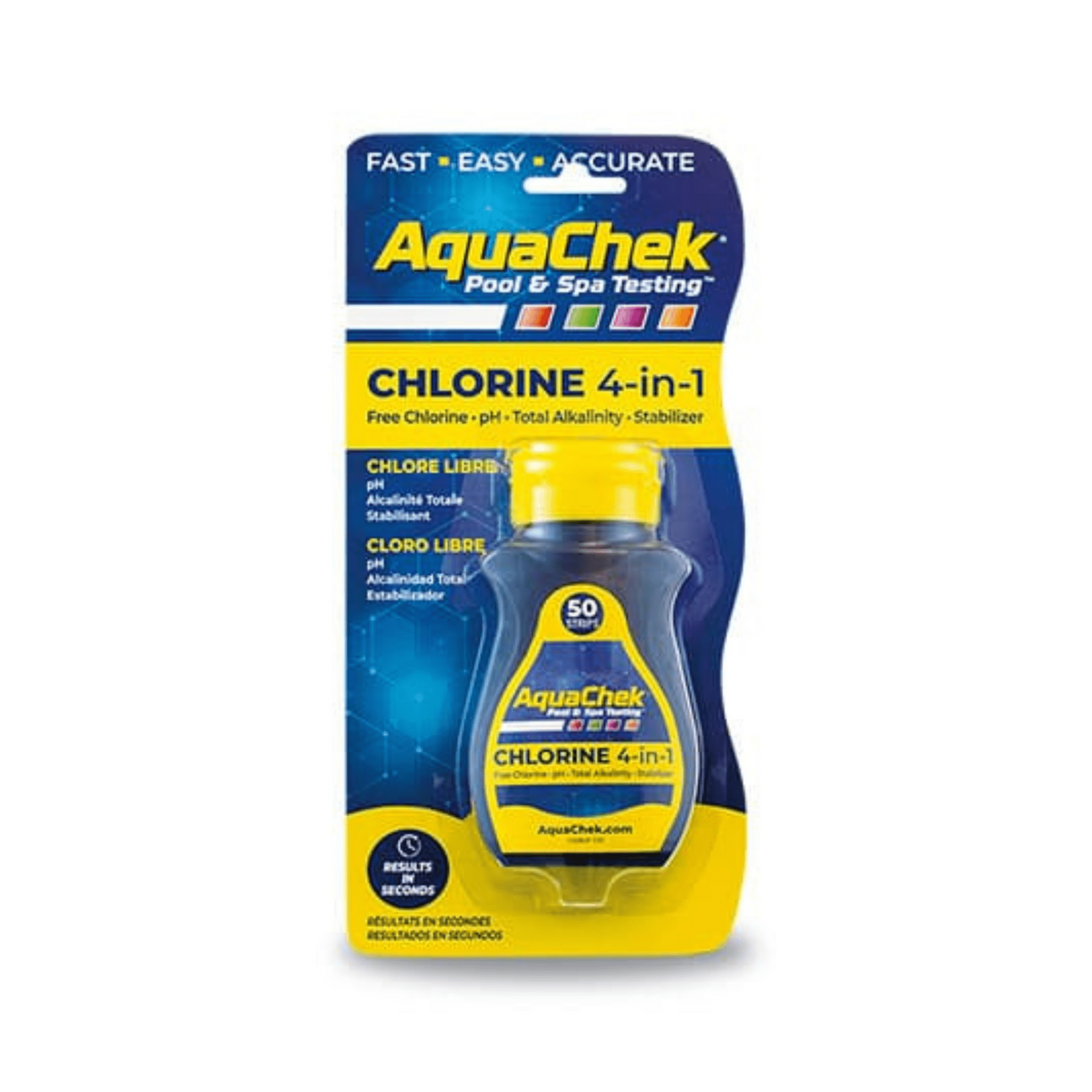 AquaChek Chlorine 4 - in - 1 Test Strips - AquaChekAce Pools Supplies