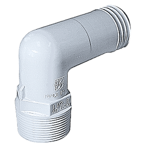Barb ell - 1 1/2" MPT x 1 1/2" hose - WaterwayAce Pools Supplies