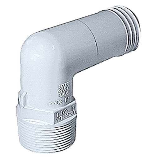 Barb ell - 1 1/2" MPT x 1 1/2" hose - WaterwayAce Pools Supplies