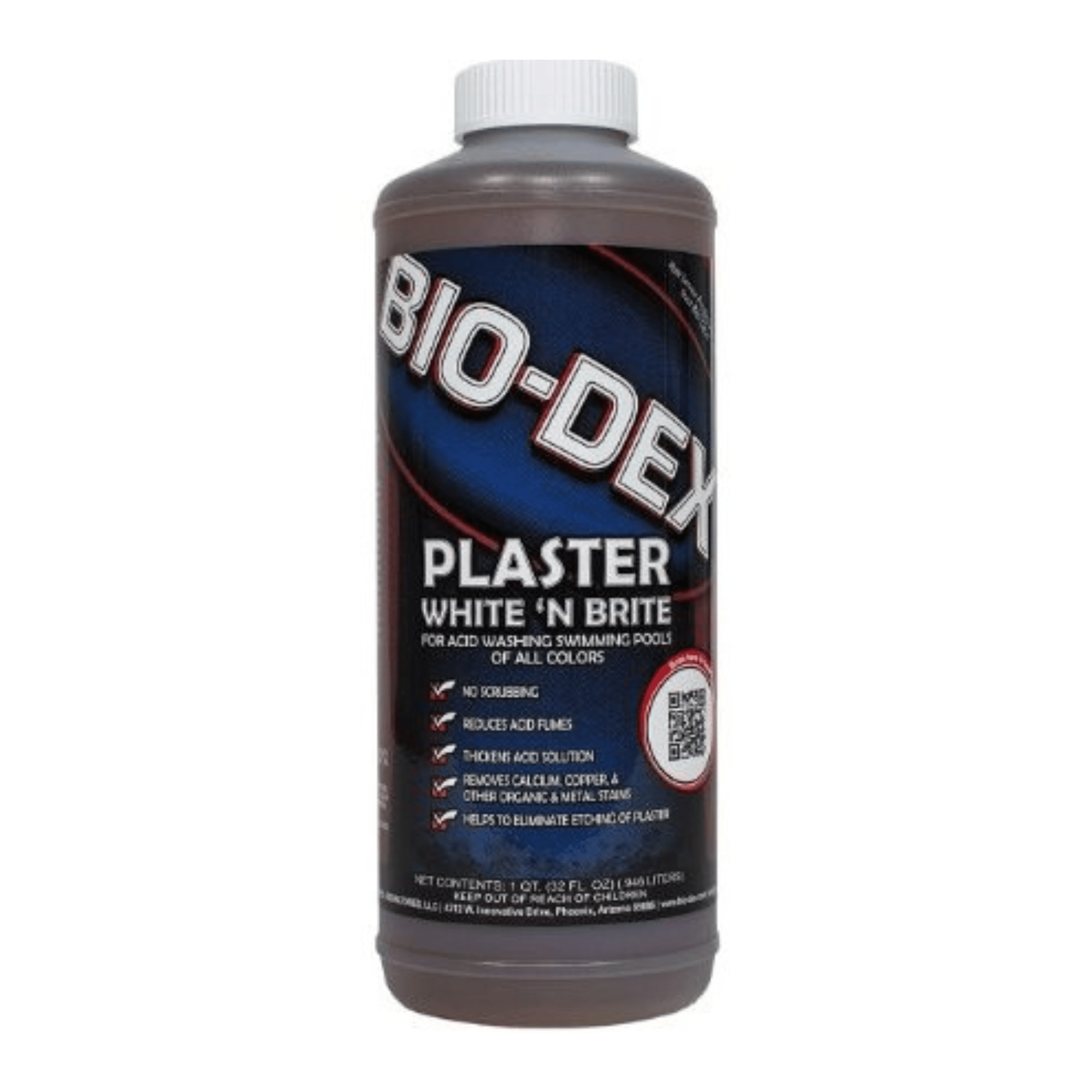 BIO-DEX BioDex Plaster White N Brite 1 qt — Ace Pools Supplies