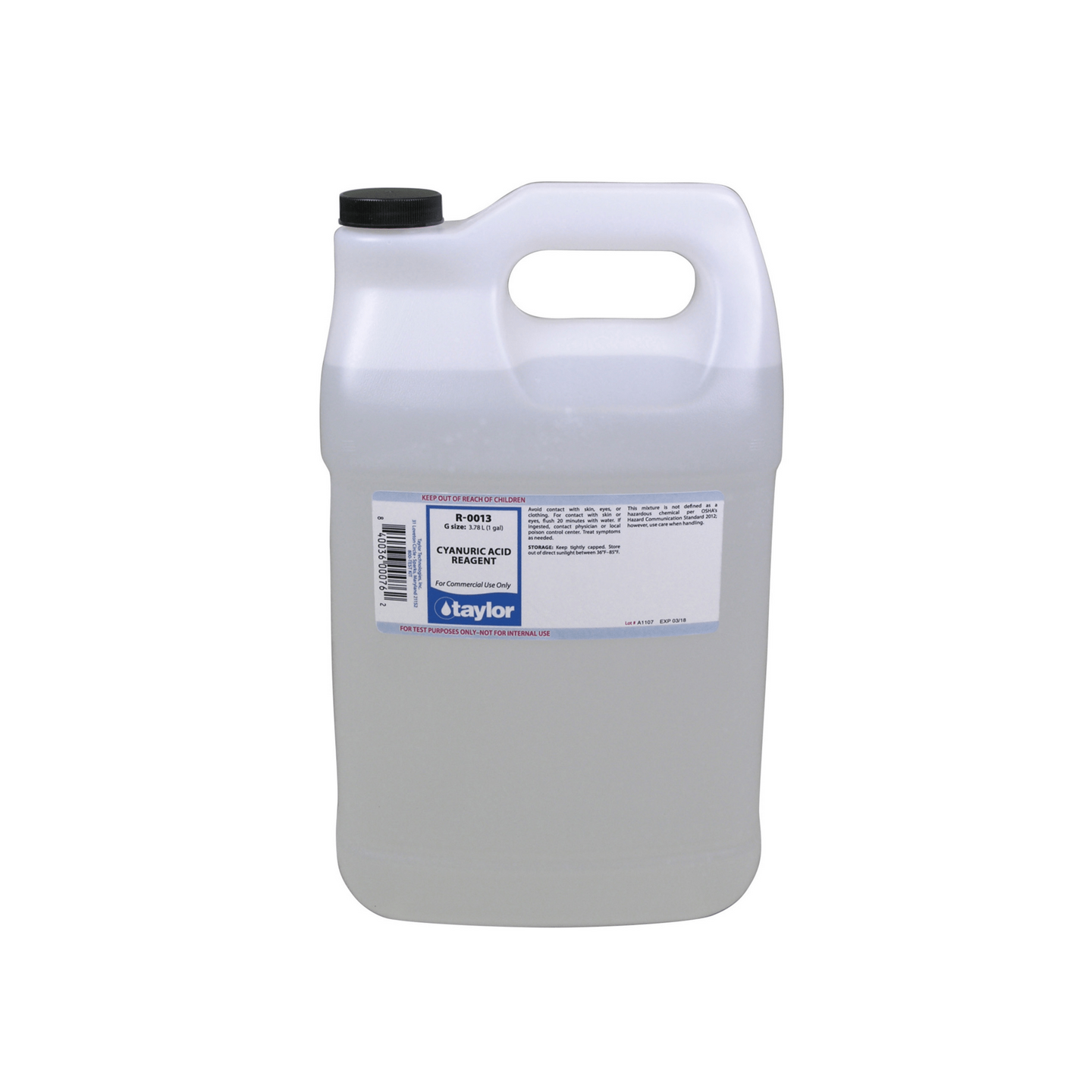 Taylor 1 Gal R - 0013 - G Acid Reagent - TaylorAce Pools Supplies