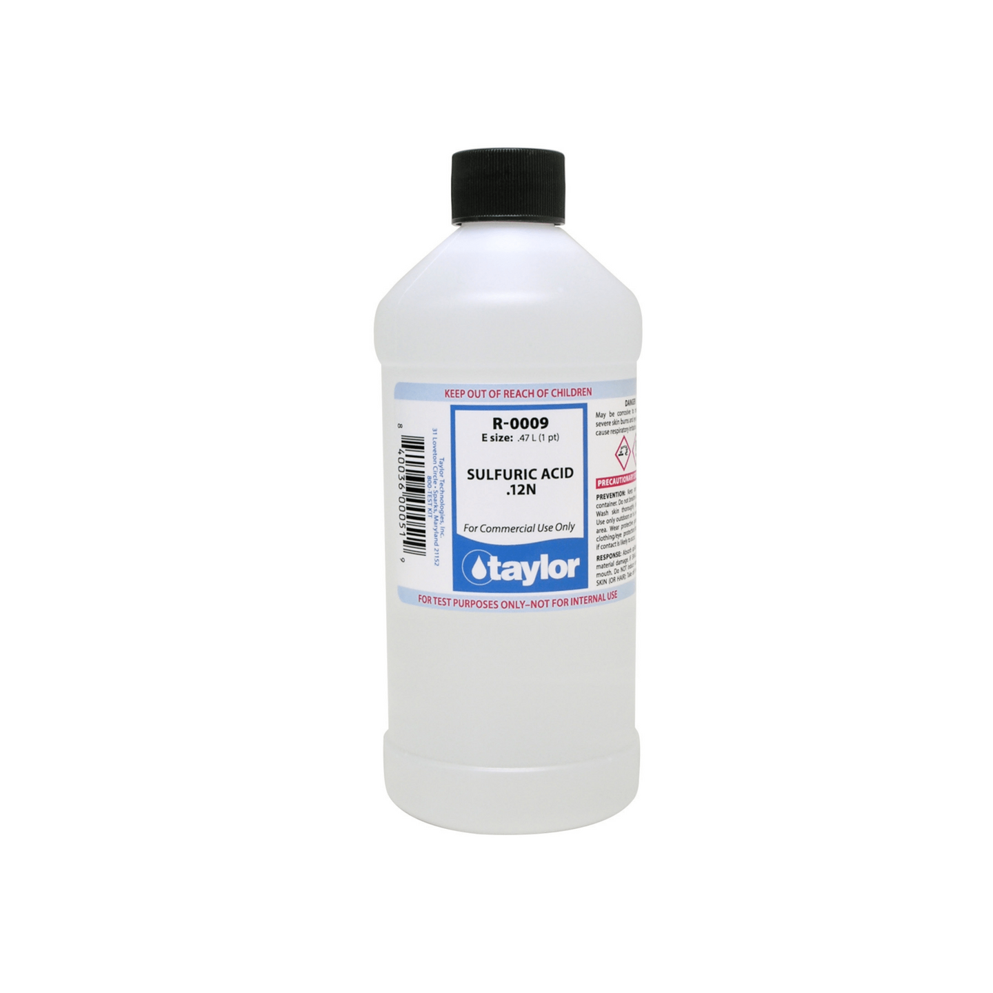 Taylor 16 oz Sulfuric Acid Reagent - TaylorAce Pools Supplies