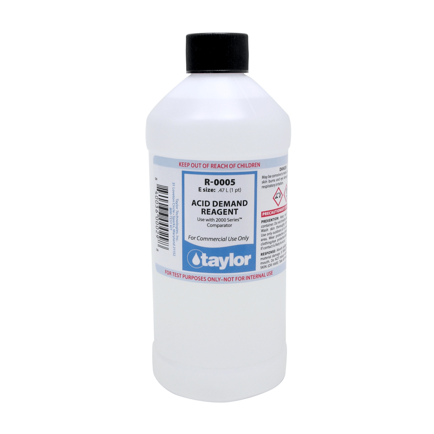 Taylor Acid Demand #5 Reagent 16 oz Bottle - TaylorAce Pools Supplies