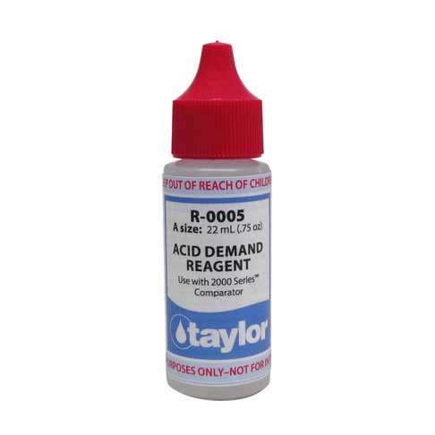 Taylor Acid Demand #5 Reagent .75 oz Bottle - TaylorAce Pools Supplies