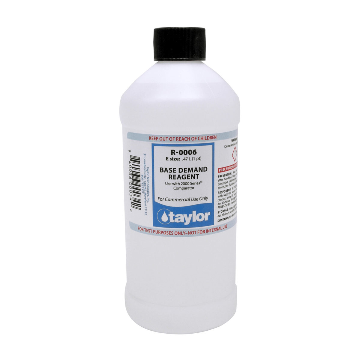 Taylor Taylor Base Demand #6 Reagent 16 oz Bottle — Ace Pools Supplies