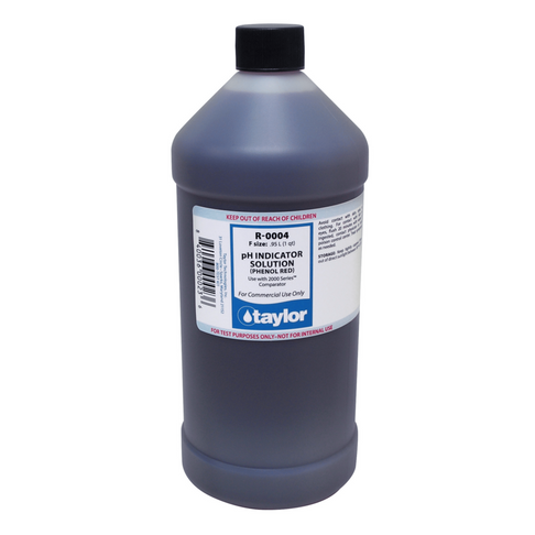 Taylor Phenol Red #4 pH Indicator, 32 oz Bottle - TaylorAce Pools Supplies