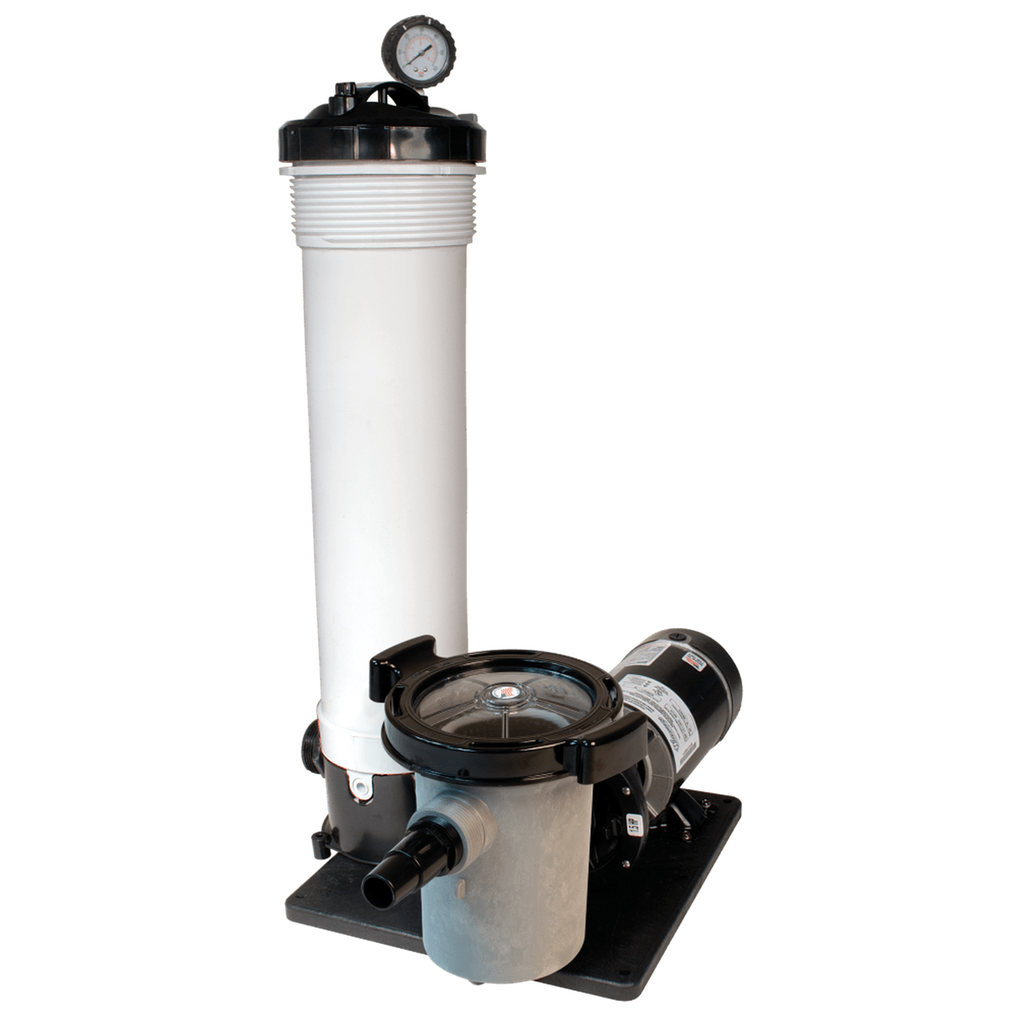 TWM 100 SqFtCartridge filter with 1 HP 2 speed Hi Flow Discharge Pump - WaterwayAce Pools Supplies